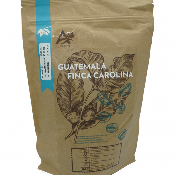 Alptaste Guatemala Verpackungs Vorderseite 500g