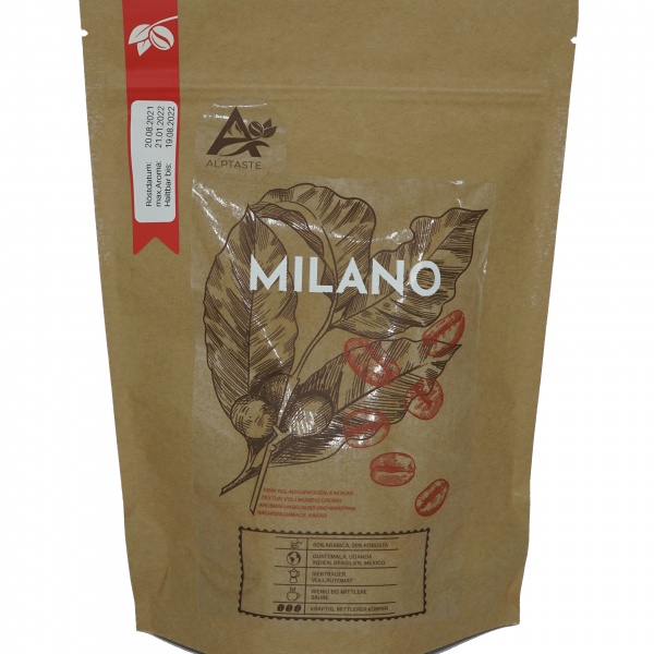 Alptaste Milano Verpackungs Vorderseite 500g